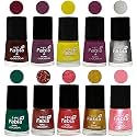 Nail Paint | Glossy &amp; Shine Nail Polish Combo| 6 ml Each) - Set of 10 Multicolor,05944