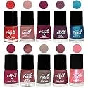 Nail Paint | Glossy &amp; Shine Nail Polish Combo| 6 ml Each) - Set of 10 Multicolor,05299