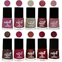 Nail Paint | Glossy &amp; Shine Nail Polish Combo| 6 ml Each) - Set of 10 Multicolor,05801