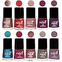 Nail Paint | Glossy &amp; Shine Nail Polish Combo| 6 ml Each) - Set of 10 Multicolor,05239