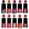 Nail Paint | Glossy &amp; Shine Nail Polish Combo| 6 ml Each) - Set of 10 Multicolor,04960