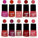 Nail Paint | Glossy &amp; Shine Nail Polish Combo| 6 ml Each) - Set of 10 Multicolor,05413