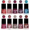 Nail Paint | Glossy &amp; Shine Nail Polish Combo| 6 ml Each) - Set of 10 Multicolor,05294