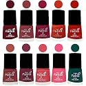 Nail Paint | Glossy &amp; Shine Nail Polish Combo| 6 ml Each) - Set of 10 Multicolor,05554