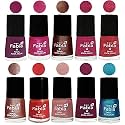 Nail Paint | Glossy &amp; Shine Nail Polish Combo| 6 ml Each) - Set of 10 Multicolor,05025