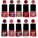 Nail Paint | Glossy &amp; Shine Nail Polish Combo| 6 ml Each) - Set of 10 Multicolor,05485
