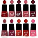 Nail Paint | Glossy &amp; Shine Nail Polish Combo| 6 ml Each) - Set of 10 Multicolor,05522