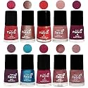 Nail Paint | Glossy &amp; Shine Nail Polish Combo| 6 ml Each) - Set of 10 Multicolor,05206