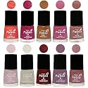 Nail Paint | Glossy &amp; Shine Nail Polish Combo| 6 ml Each) - Set of 10 Multicolor,05596
