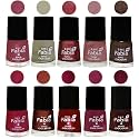 Nail Paint | Glossy &amp; Shine Nail Polish Combo| 6 ml Each) - Set of 10 Multicolor,05818