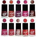 Nail Paint | Glossy &amp; Shine Nail Polish Combo| 6 ml Each) - Set of 10 Multicolor,04971