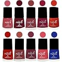 Nail Paint | Glossy &amp; Shine Nail Polish Combo| 6 ml Each) - Set of 10 Multicolor,05549