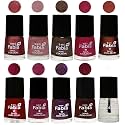 Nail Paint | Glossy &amp; Shine Nail Polish Combo| 6 ml Each) - Set of 10 Multicolor,05864