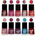 Nail Paint | Glossy &amp; Shine Nail Polish Combo| 6 ml Each) - Set of 10 Multicolor,05131