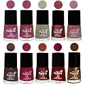 Nail Paint | Glossy &amp; Shine Nail Polish Combo| 6 ml Each) - Set of 10 Multicolor,05811