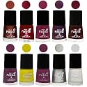 Nail Paint | Glossy &amp; Shine Nail Polish Combo| 6 ml Each) - Set of 10 Multicolor,05913