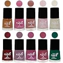 Nail Paint | Glossy &amp; Shine Nail Polish Combo| 6 ml Each) - Set of 10 Multicolor,05659