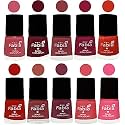 Nail Paint | Glossy &amp; Shine Nail Polish Combo| 6 ml Each) - Set of 10 Multicolor,05546