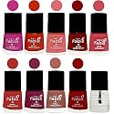 Nail Paint | Glossy &amp; Shine Nail Polish Combo| 6 ml Each) - Set of 10 Multicolor,05418