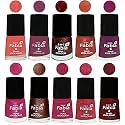 Nail Paint | Glossy &amp; Shine Nail Polish Combo| 6 ml Each) - Set of 10 Multicolor,04860