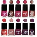 Nail Paint | Glossy &amp; Shine Nail Polish Combo| 6 ml Each) - Set of 10 Multicolor,05092