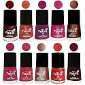 Nail Paint | Glossy &amp; Shine Nail Polish Combo| 6 ml Each) - Set of 10 Multicolor,05909
