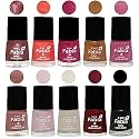Nail Paint | Glossy &amp; Shine Nail Polish Combo| 6 ml Each) - Set of 10 Multicolor,05589