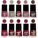 Nail Paint | Glossy &amp; Shine Nail Polish Combo| 6 ml Each) - Set of 10 Multicolor,05827