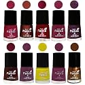 Nail Paint | Glossy &amp; Shine Nail Polish Combo| 6 ml Each) - Set of 10 Multicolor,05898