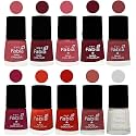Nail Paint | Glossy &amp; Shine Nail Polish Combo| 6 ml Each) - Set of 10 Multicolor,05536