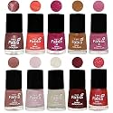 Nail Paint | Glossy &amp; Shine Nail Polish Combo| 6 ml Each) - Set of 10 Multicolor,05583