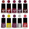 Nail Paint | Glossy &amp; Shine Nail Polish Combo| 6 ml Each) - Set of 10 Multicolor,05906