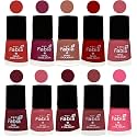 Nail Paint | Glossy &amp; Shine Nail Polish Combo| 6 ml Each) - Set of 10 Multicolor,05489