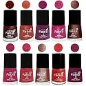 Nail Paint | Glossy &amp; Shine Nail Polish Combo| 6 ml Each) - Set of 10 Multicolor,04936
