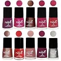 Nail Paint | Glossy &amp; Shine Nail Polish Combo| 6 ml Each) - Set of 10 Multicolor,05055