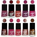 Nail Paint | Glossy &amp; Shine Nail Polish Combo| 6 ml Each) - Set of 10 Multicolor,04929