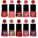 Nail Paint | Glossy &amp; Shine Nail Polish Combo| 6 ml Each) - Set of 10 Multicolor,05429