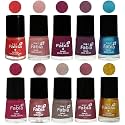 Nail Paint | Glossy &amp; Shine Nail Polish Combo| 6 ml Each) - Set of 10 Multicolor,05296