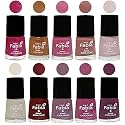 Nail Paint | Glossy &amp; Shine Nail Polish Combo| 6 ml Each) - Set of 10 Multicolor,05630