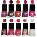 Nail Paint | Glossy &amp; Shine Nail Polish Combo| 6 ml Each) - Set of 10 Multicolor,04933