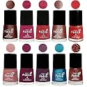 Nail Paint | Glossy &amp; Shine Nail Polish Combo| 6 ml Each) - Set of 10 Multicolor,05140