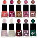 Nail Paint | Glossy &amp; Shine Nail Polish Combo| 6 ml Each) - Set of 10 Multicolor,05608