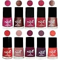 Nail Paint | Glossy &amp; Shine Nail Polish Combo| 6 ml Each) - Set of 10 Multicolor,05073