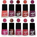 Nail Paint | Glossy &amp; Shine Nail Polish Combo| 6 ml Each) - Set of 10 Multicolor,04872