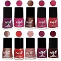 Nail Paint | Glossy &amp; Shine Nail Polish Combo| 6 ml Each) - Set of 10 Multicolor,05051