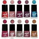 Nail Paint | Glossy &amp; Shine Nail Polish Combo| 6 ml Each) - Set of 10 Multicolor,05270