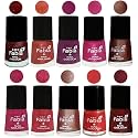 Nail Paint | Glossy &amp; Shine Nail Polish Combo| 6 ml Each) - Set of 10 Multicolor,04951
