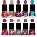Nail Paint | Glossy &amp; Shine Nail Polish Combo| 6 ml Each) - Set of 10 Multicolor,05283