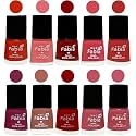 Nail Paint | Glossy &amp; Shine Nail Polish Combo| 6 ml Each) - Set of 10 Multicolor,05422
