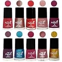 Nail Paint | Glossy &amp; Shine Nail Polish Combo| 6 ml Each) - Set of 10 Multicolor,05221